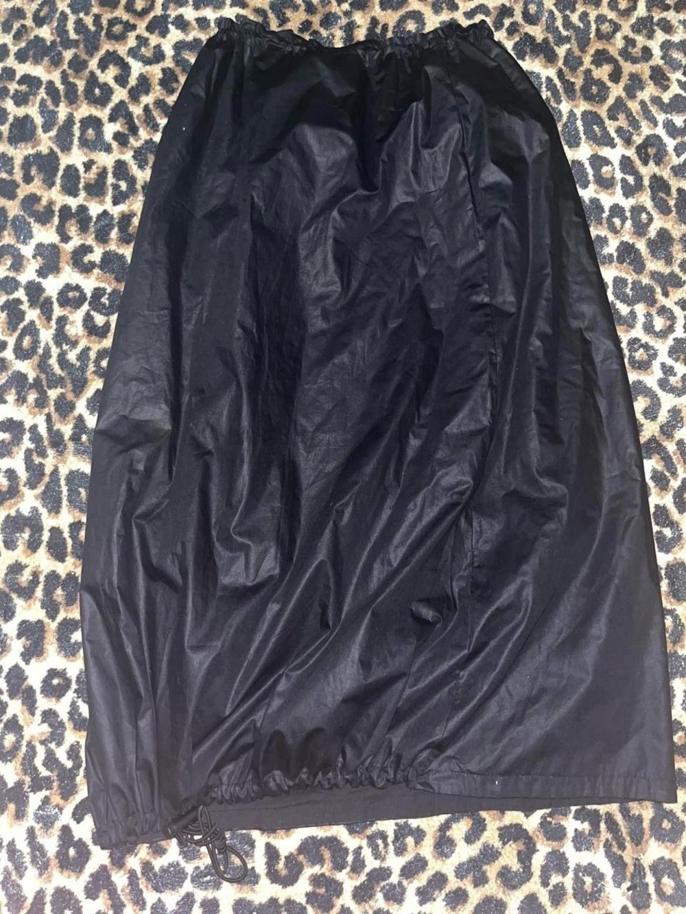 Vintage black utility maxi skirt